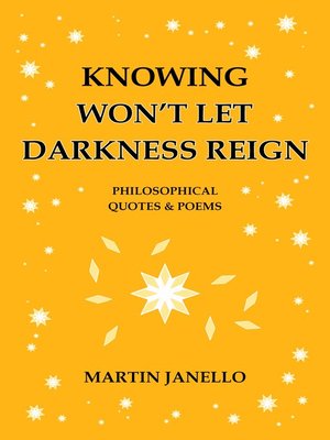 cover image of Knowing Won't Let Darkness Reign